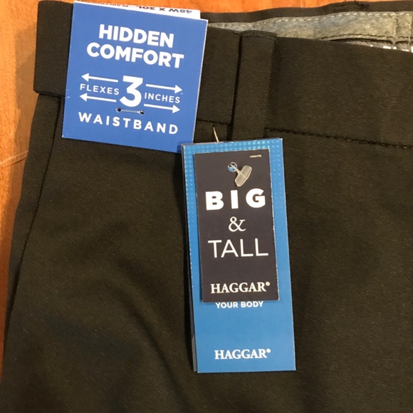 HAGGAR MENS COOL RIGHT PERFORMANCE FLEX CLASSIC FIT 48W X 30L DRESS PANTS - Picture 5 of 8